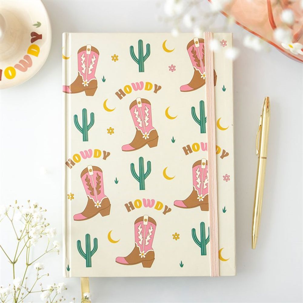 Eleanoras Cowboy Boot A5 Notebook with Sticker Sheet Notebooks & Journals