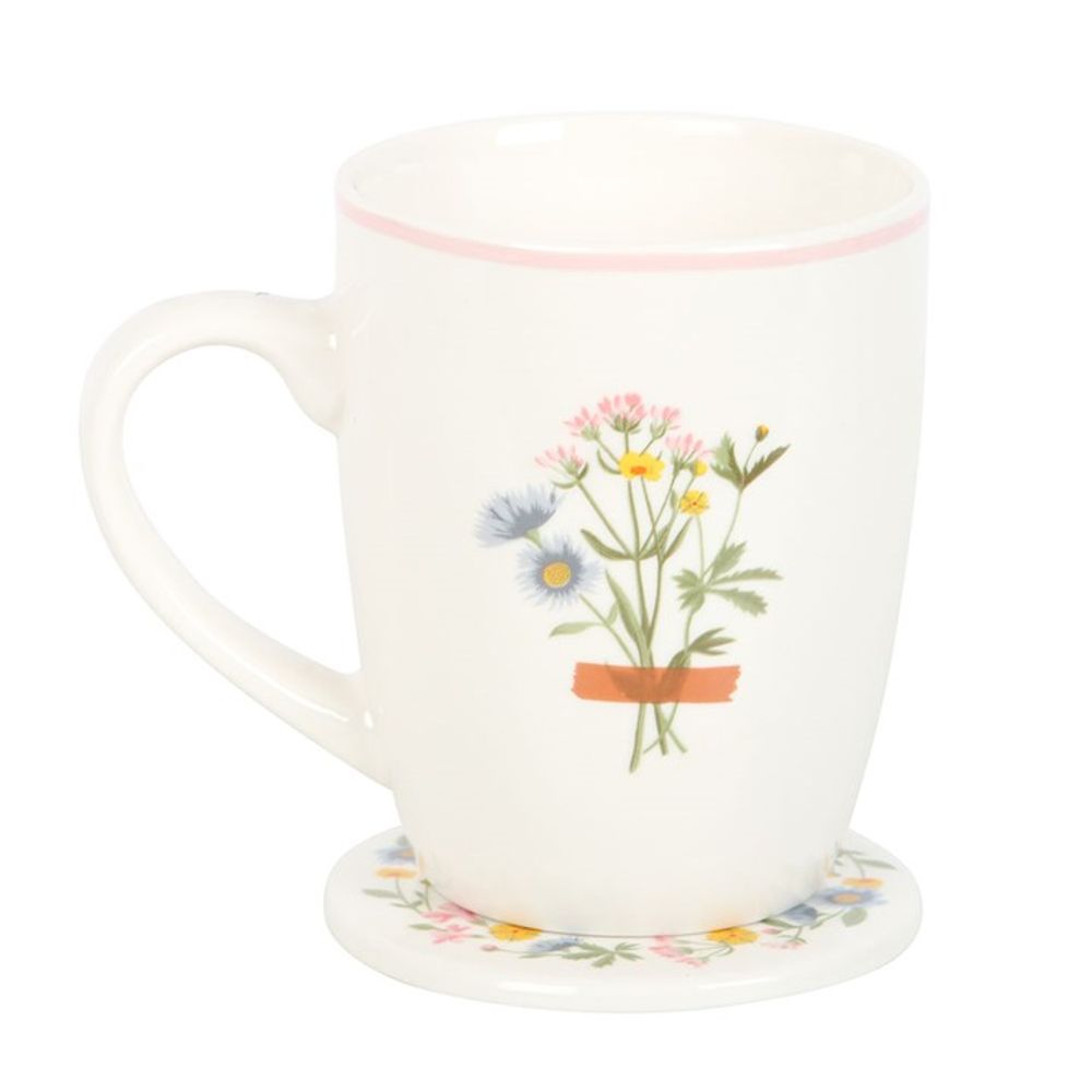 Eleanoras IF MUMS WERE FLOWERS FLORAL MUG & COASTER SET 