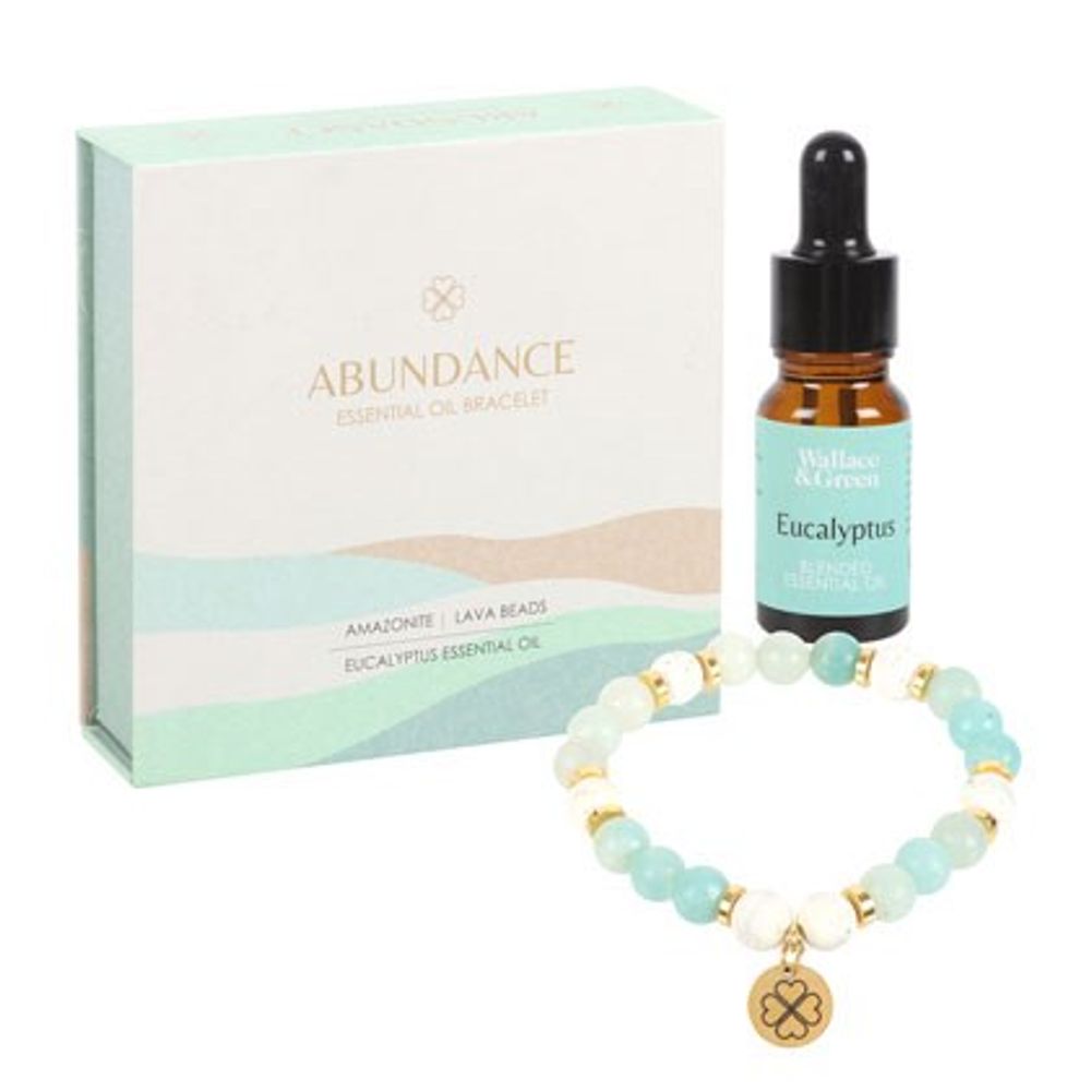 Eleanoras Abundance Amazonite Crystal Essential Oil Bracelet 