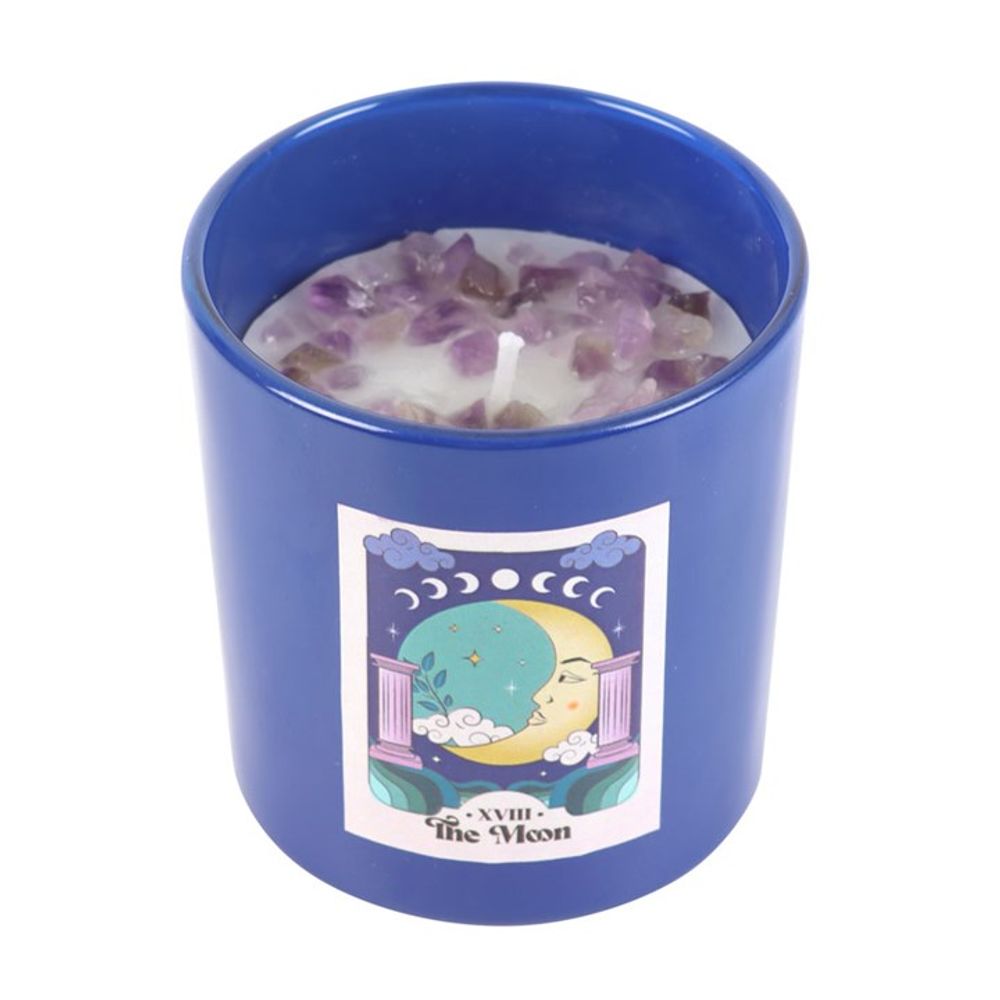 Eleanoras The Moon Amethyst Crystal Chip Candle Candles