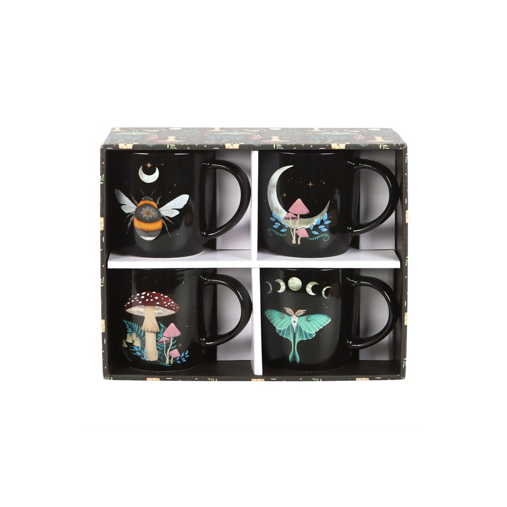 Eleanoras DARK FOREST MUGS SET OF 4 Mugs