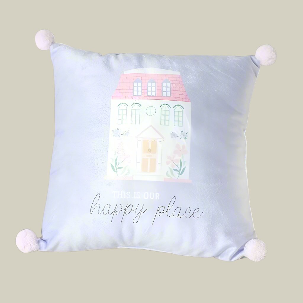Eleanoras Our Happy Place Square Cushion 