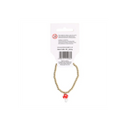 Toadstool Beaded Charm Bracelet