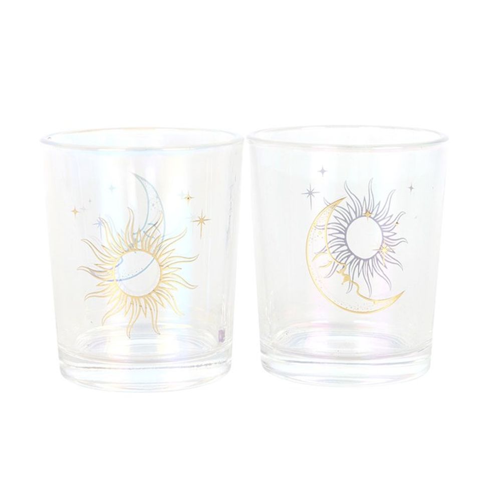 Eleanoras IRIDESCENT SUNAND MOON CANDLE HOLDERS Candle Holders