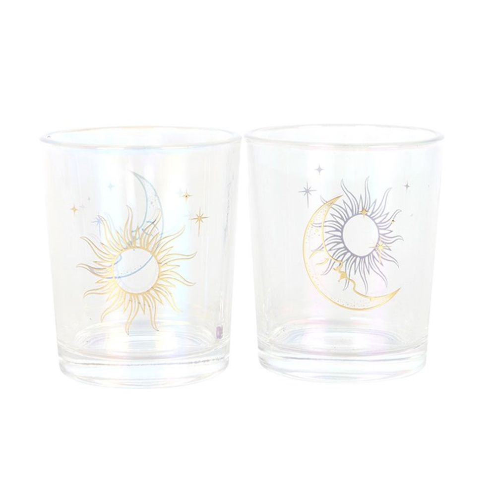 Eleanoras Iridescent Sun & Moon Candle Holders Candle Holders
