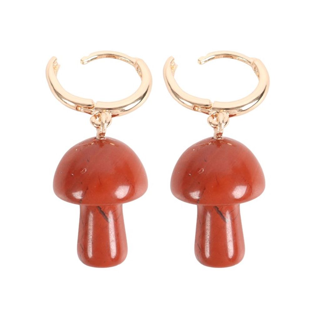 Eleanoras RED JASPER CRYSTAL MUSHROOM EARRINGS JEWELLERY