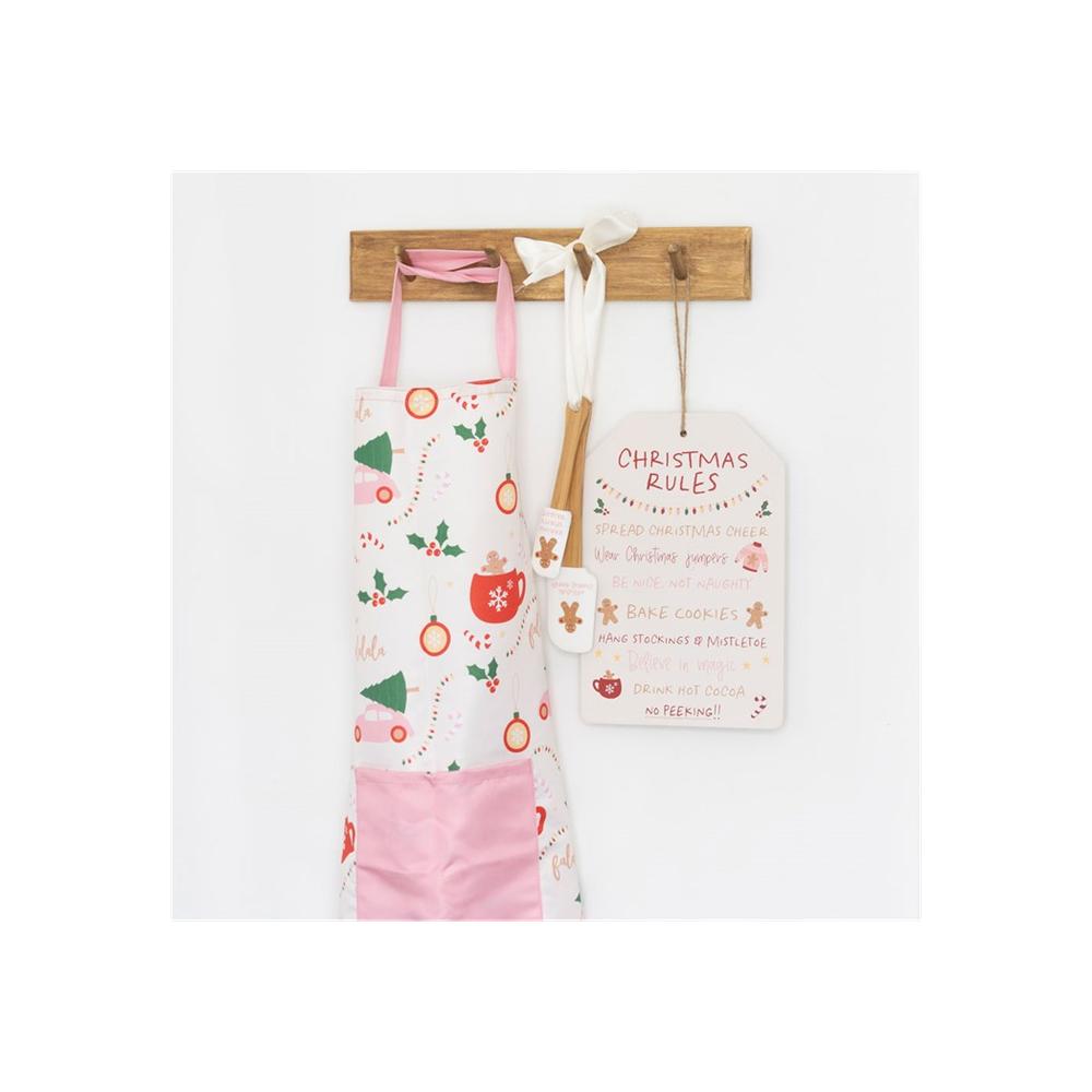 Eleanoras Sugarplum Fun Christmas Print Apron Aprons