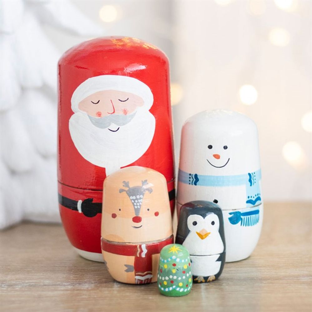 Eleanoras Christmas Russian Nesting Doll Set Figurines & Sculptures