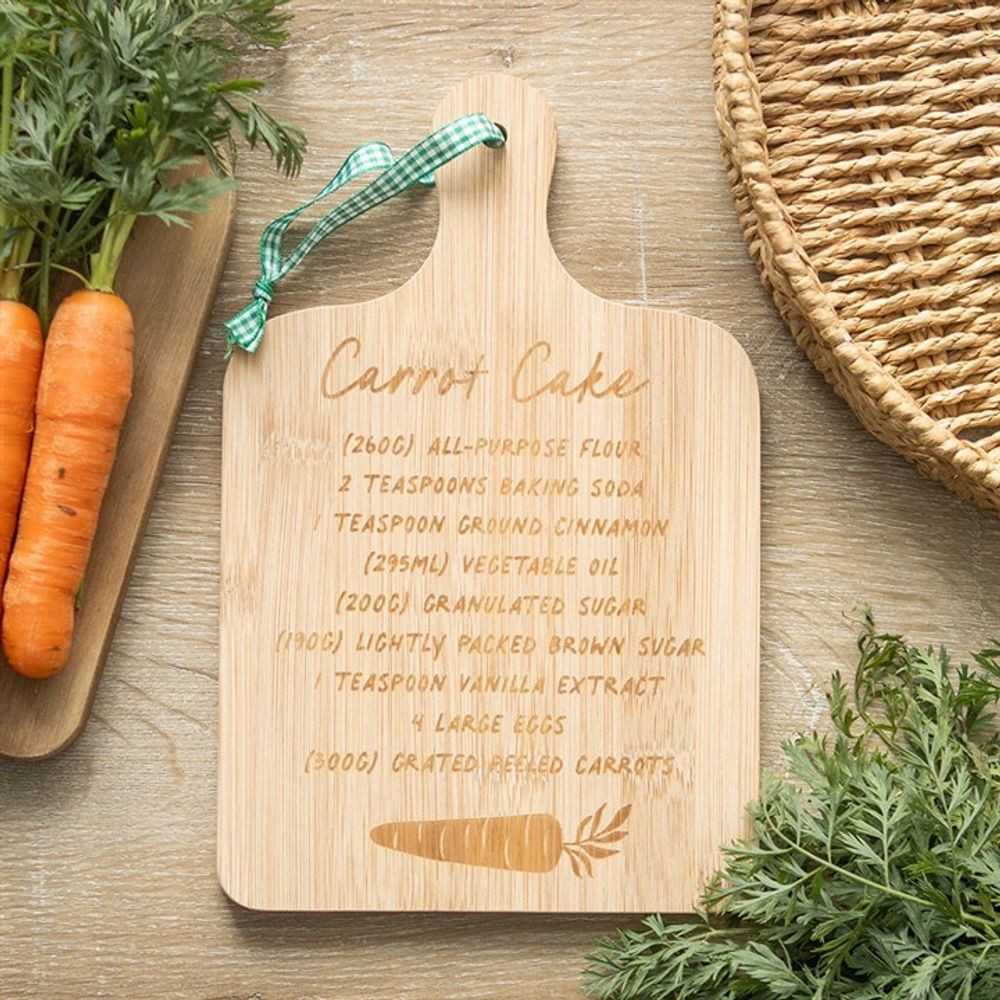 Eleanoras CARROT CAKE RECIPE BAMBOO SERVING BOARD Serving Plates & Boards