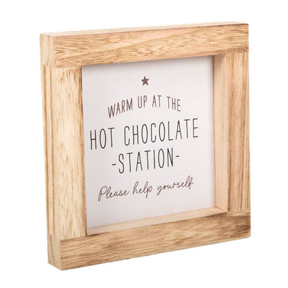 Eleanoras HOT CHOCOLATE STATION WOODEN SIGN 