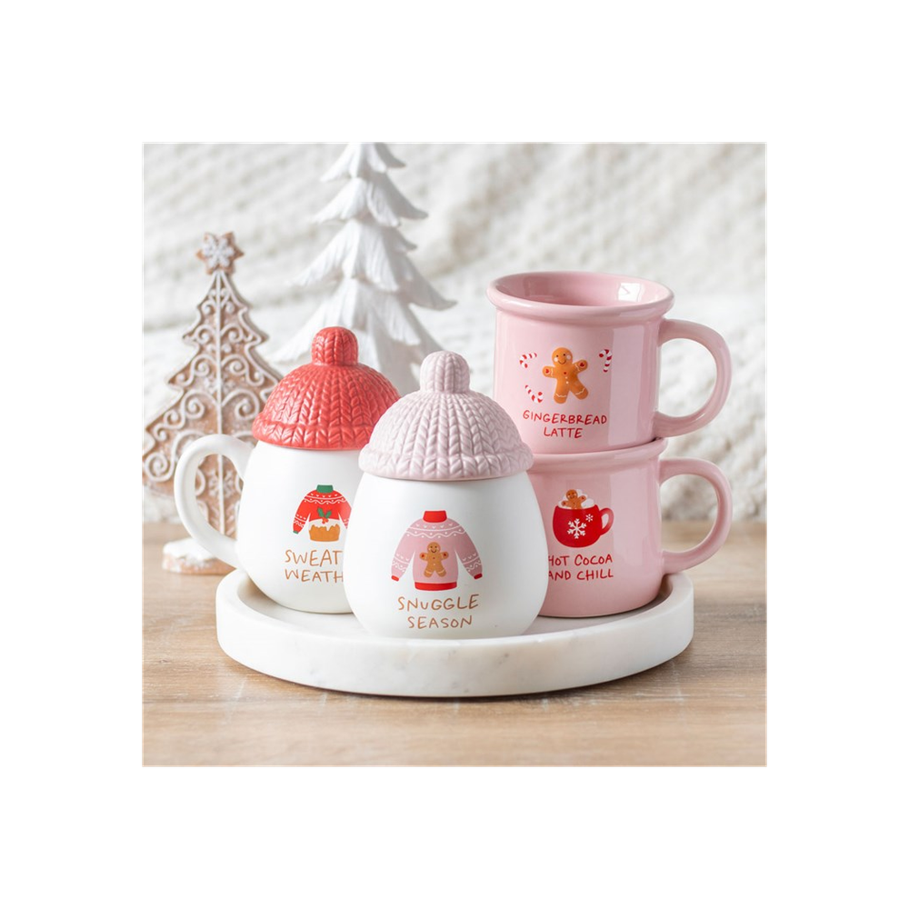 Eleanoras SWEATER WEATHER LIDDED MUG Mugs