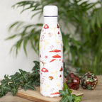 Eleanoras All Over Mushroom Print Metal Water Bottle Drinkware