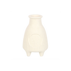 Eleanoras Cream Ribbed Palo Santo Burner 