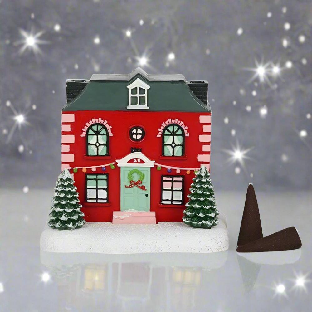 Eleanoras CHRISTMAS HOUSE INCENSE CONE BURNER Incense Holders