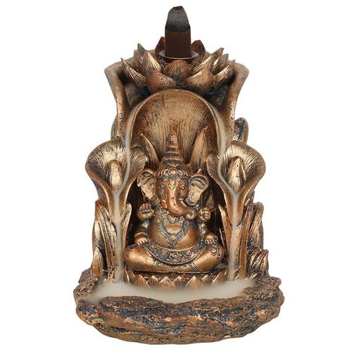 Eleanoras Bronze Ganesh Backflow Incense Burner 