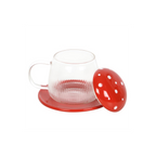 Eleanoras Glass Mushroom Mug And Saucer Mugs