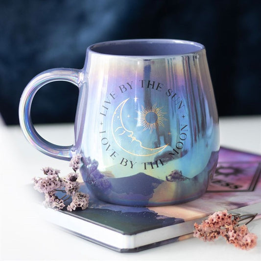 Eleanoras LIVE BY THE SUN LOVE BY THE MOON IRIDESCENT MUG Mugs