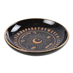 Eleanoras Black Talking Board Round Trinket Dish Jewellery Storage