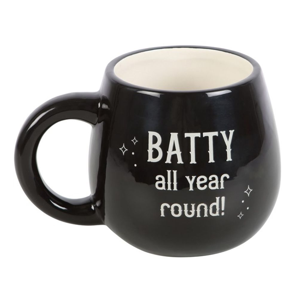 Eleanoras Batty All Year Round Rounded Peekaboo Mug Mugs