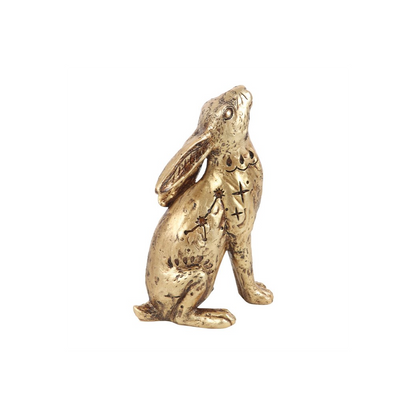 MIDNIGHT HARE RESIN ORNAMENT