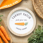 Eleanoras Carrot Patch Round 3D Wall Plaque 