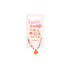 Eleanoras ORANGE MUSHROOM BEADED PENDANT NECKLACE Jewellery