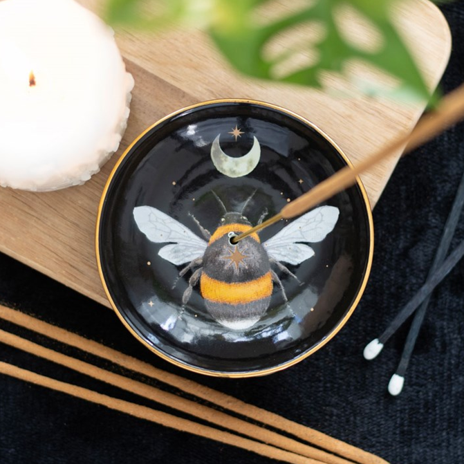 Eleanoras Forest Bee Ceramic Incense Plate Incense Holders