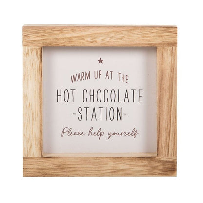 Eleanoras HOT CHOCOLATE STATION WOODEN SIGN 