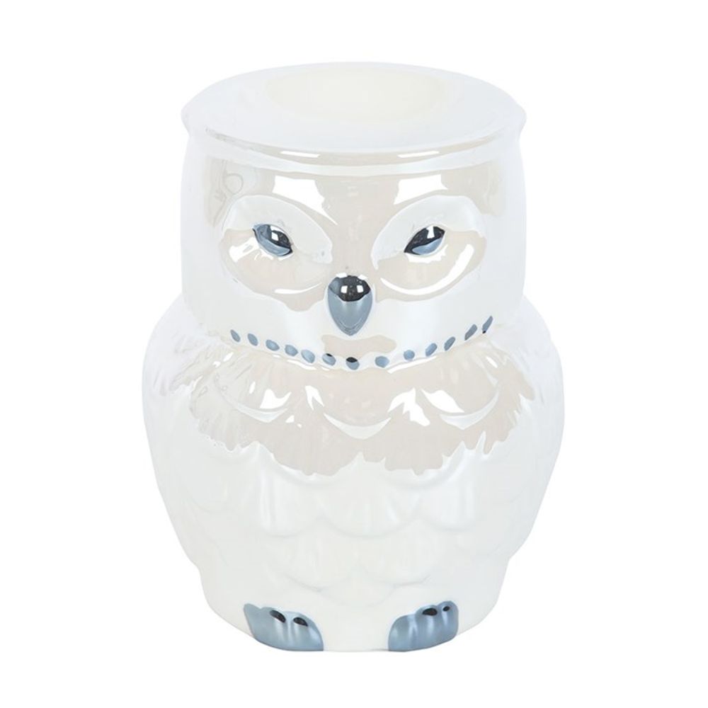 Eleanoras OWL SHAPED IRIDESCENT OIL BURNER Oil Burners