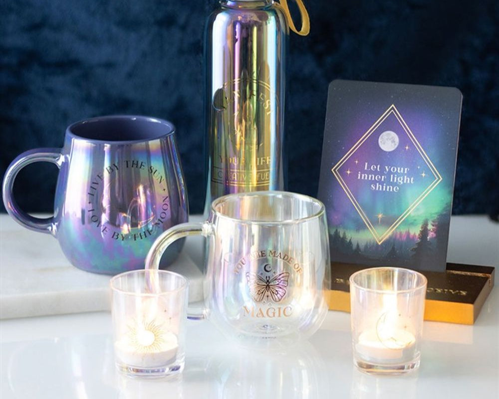 Eleanoras Iridescent Sun & Moon Candle Holders Candle Holders