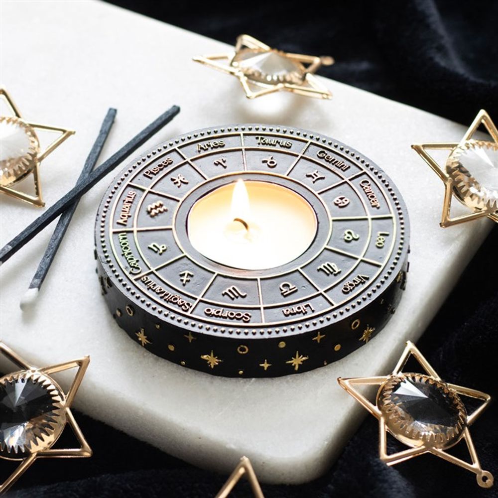 Eleanoras Astrology Wheel Tealight Candle Holder Candle Holders