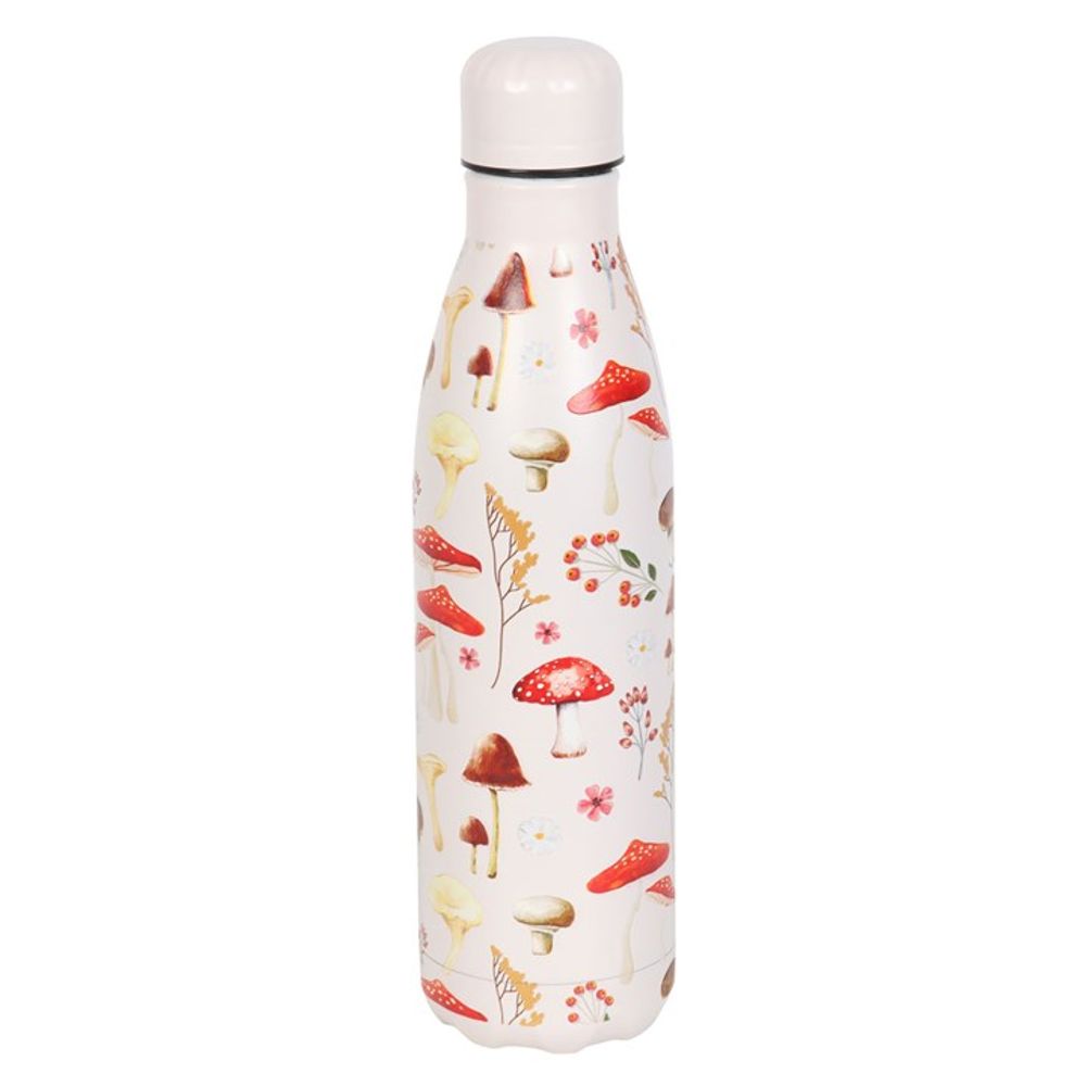 Eleanoras All Over Mushroom Print Metal Water Bottle Drinkware