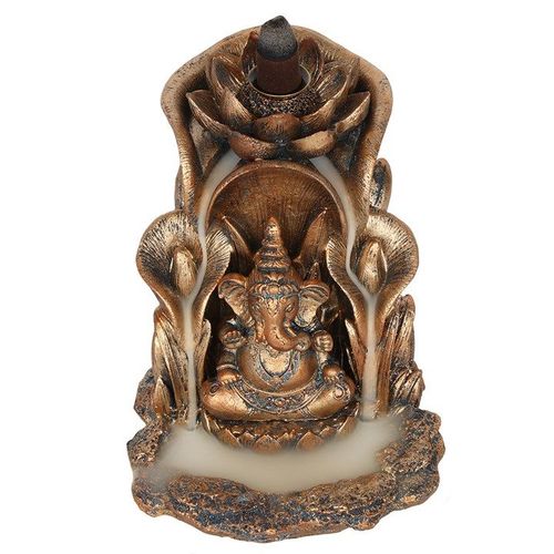 Eleanoras Bronze Ganesh Backflow Incense Burner 