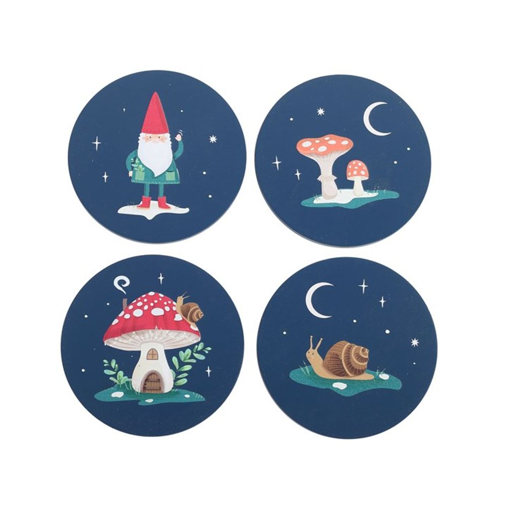 Eleanoras GNOME SWEET GNOME COASTER SET Coasters