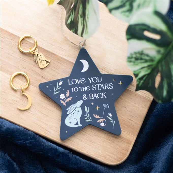 Eleanoras Love You To The Stars Hare Hanging Decoration Signs & Plaques