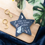 Eleanoras Love You To The Stars Hare Hanging Decoration Signs & Plaques