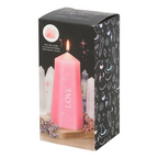 Eleanoras LOVE CRYSTAL CANDLE WITH ROUGH ROSE QUARTZ Candles