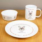 Eleanoras Little Bunny Personalised Breakfast Set Dinnerware