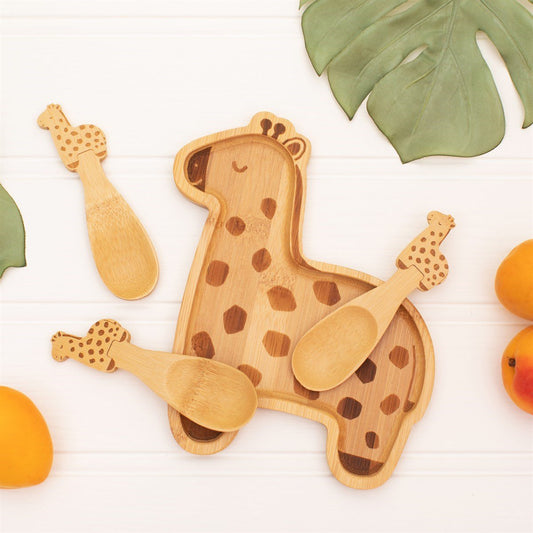 Eleanoras GIGI GIRAFFE BAMBOO PLATE 