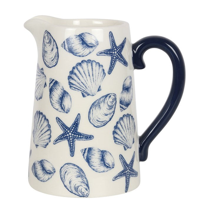 Eleanoras Seashell Ceramic Flower Jug Vases