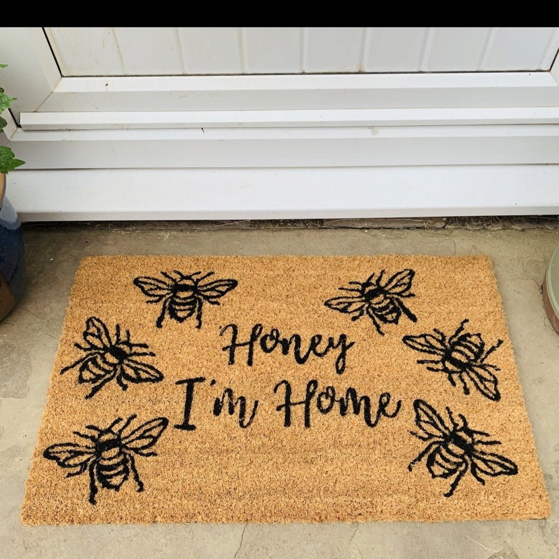 Eleanoras HONEY I'M HOME COIR DOORMAT 