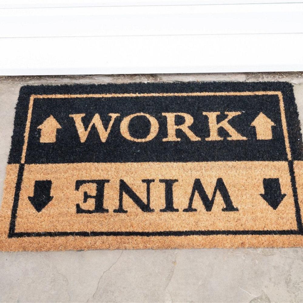 Eleanoras WINE & WORK DOOR MAT Doormats