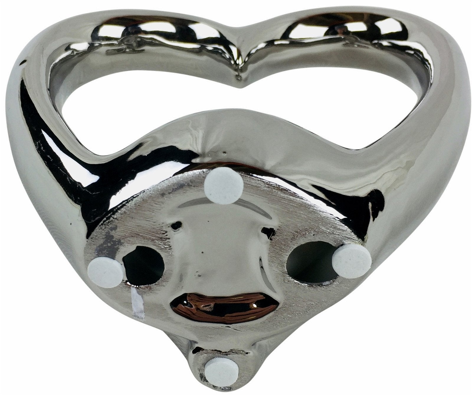 Eleanoras Silver Double Heart Tealight Holder 