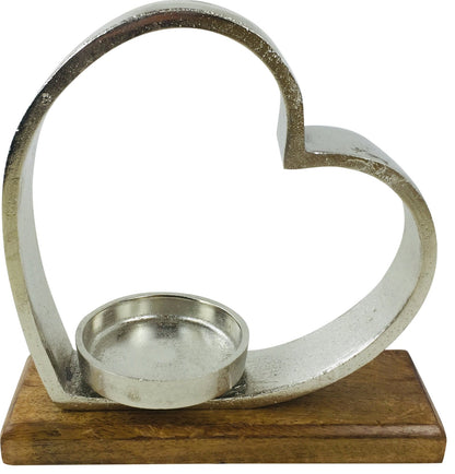 Eleanoras HEART TEA LIGHT HOLDER 28CM CANDLE HOLDERS