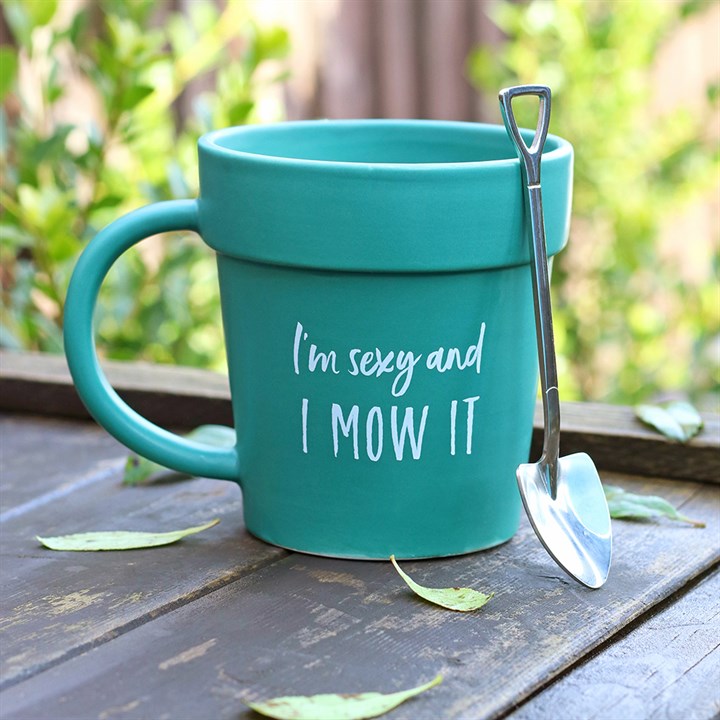 Eleanoras Sexy And I Mow It Mug & Shovel Spoon Mugs