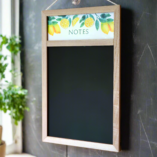 CHALKBOARD WITH LEMON DESIGN Noticeboards from Eleanoras