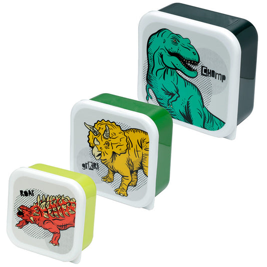 DINOSAURIA SET OF 3 LUNCH BOXES Lunch Boxes from Eleanoras