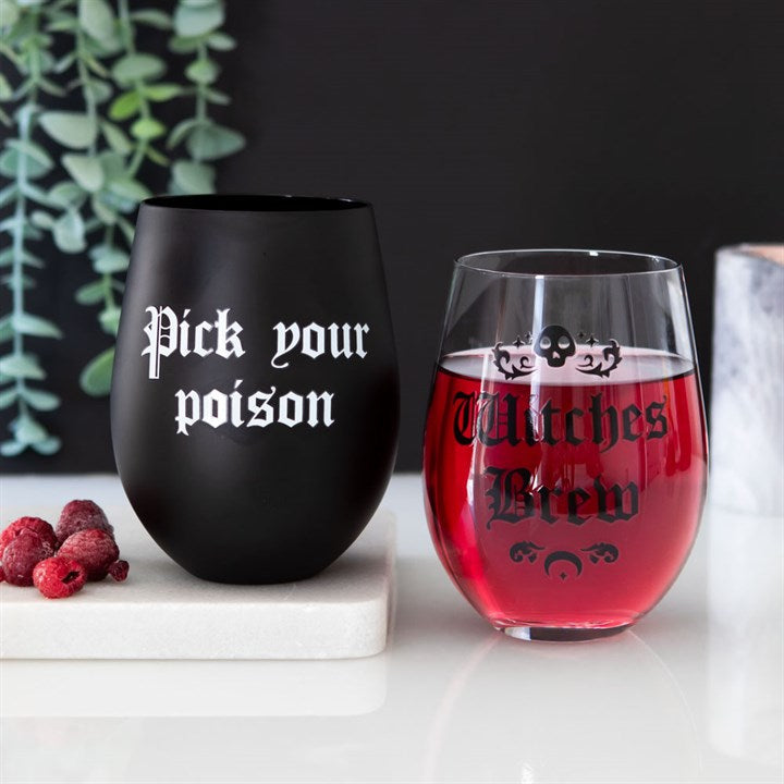 Eleanoras WITCHES BREW STEMLESS WINE GLASS GLASSWARE