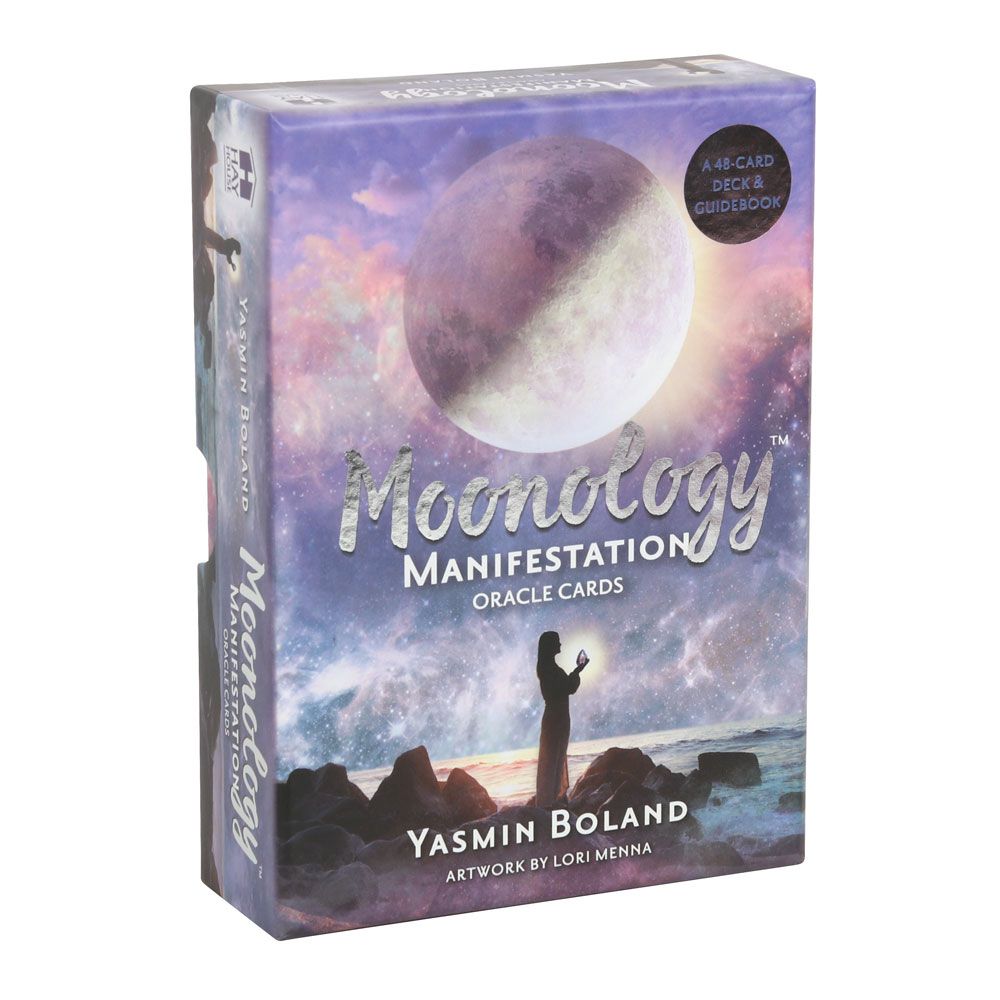 Moonology Manifestation Oracle Cards 48-card deck box by Yasmin Boland
