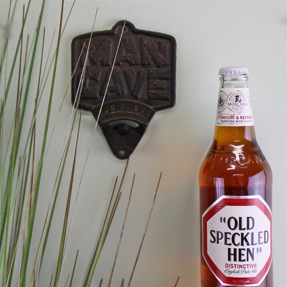 Eleanoras MAN CAVE  WALL MOUNTED BOTTLE OPENER 